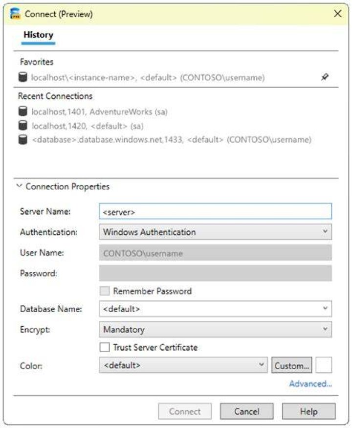 Add connection dialogue, with vpn option selected.