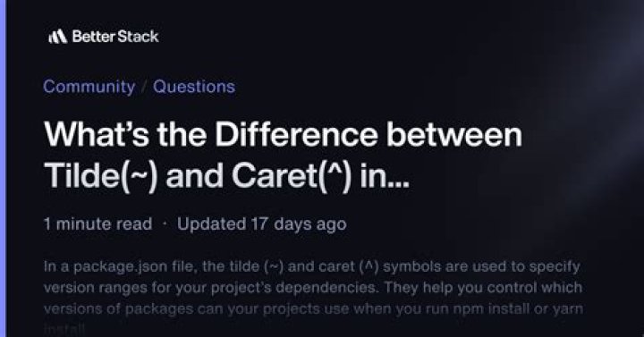 caret and tilde