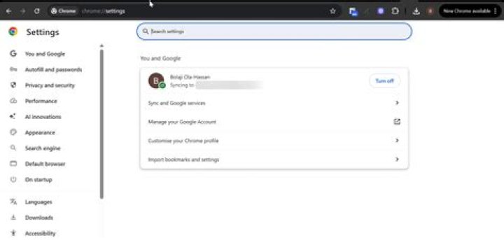 Chrome 44.0.2403.157 settings