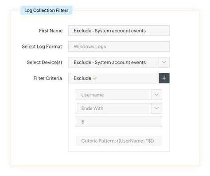 Collection Log output