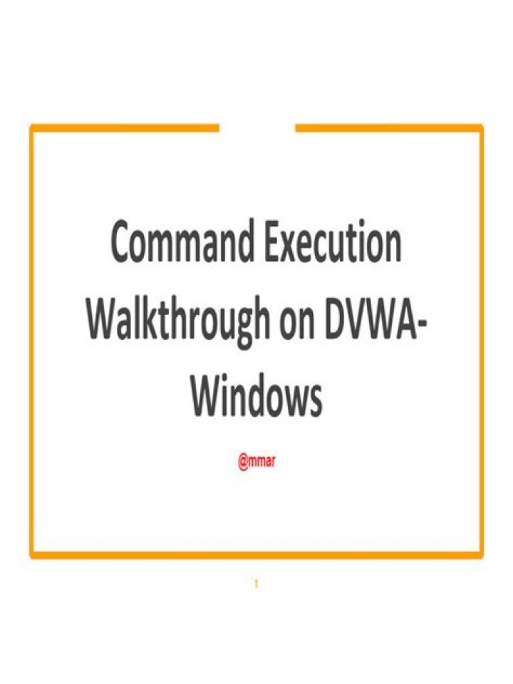 Command execution example