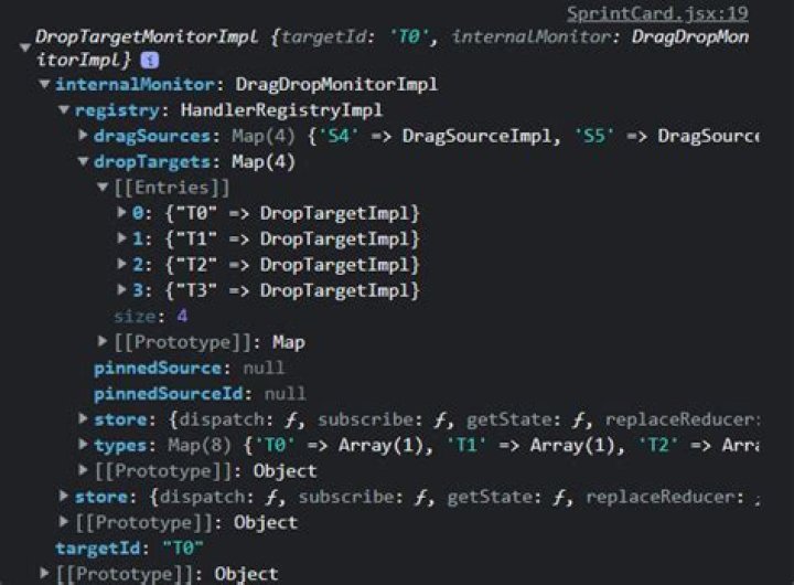 console result of internalMonitor object