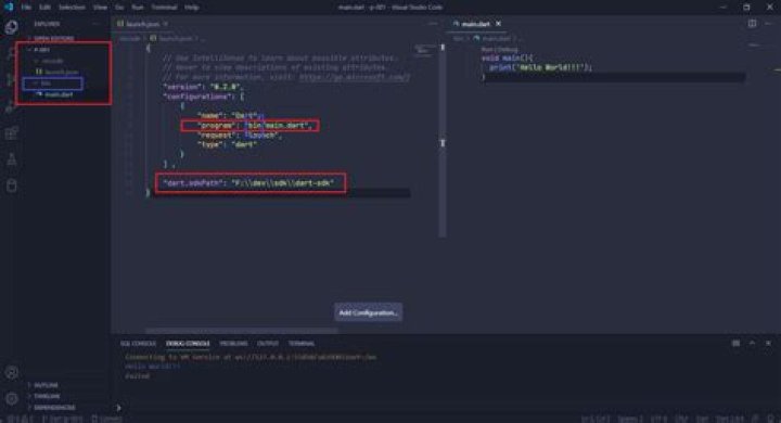 Dart Setup in vscode