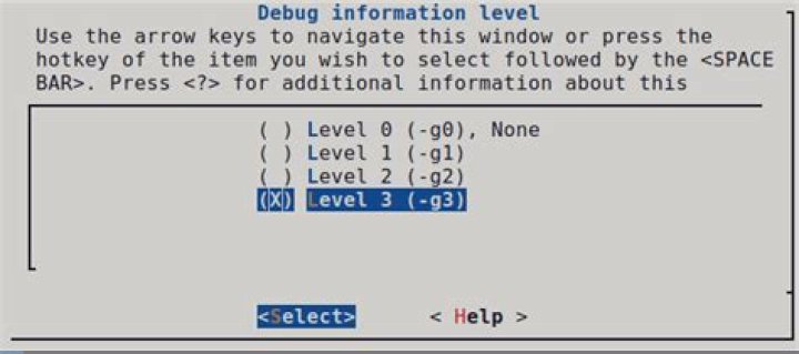 debug level