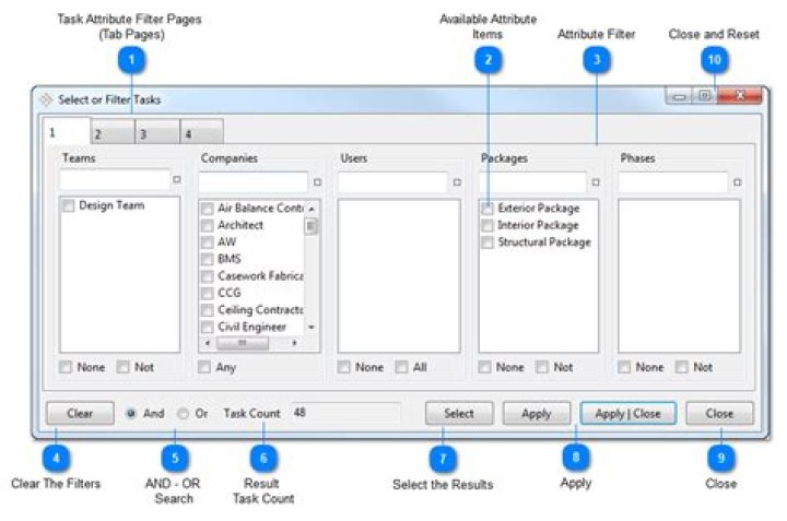 Dialog Filter