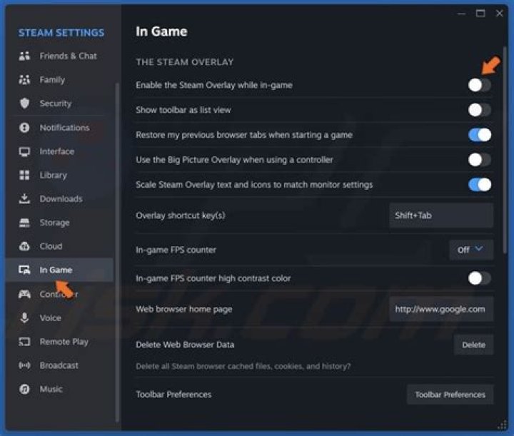 Disable Uplay overlay on Steam
