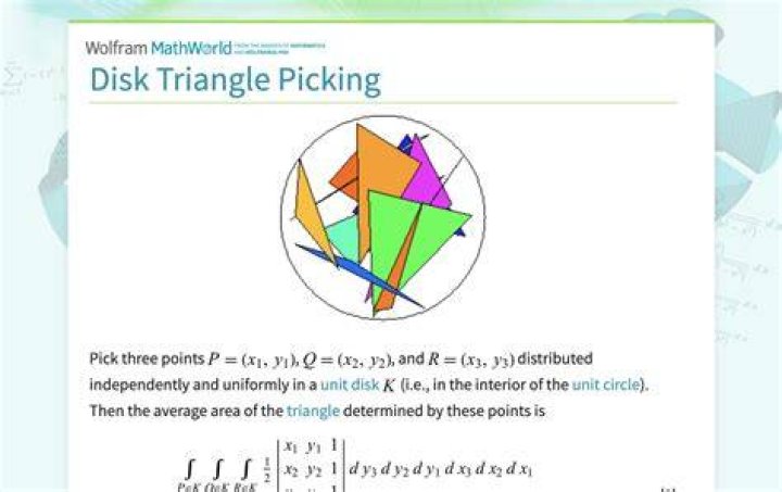 Disk triangle