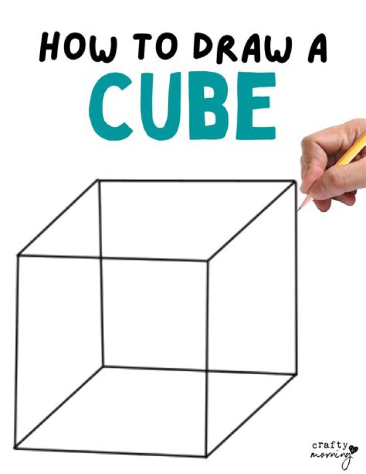 drawing of cube