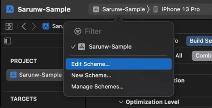Edit Scheme