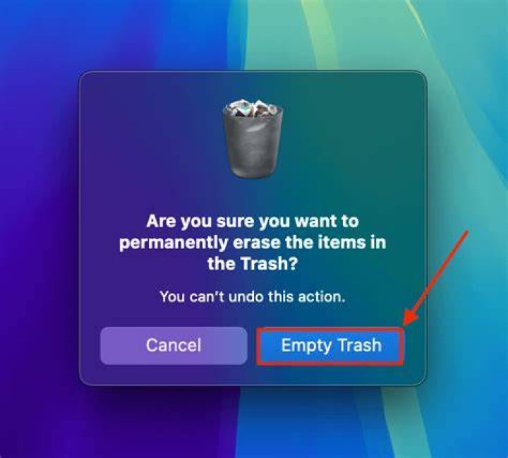 Empty Trash confirmation zenity question box