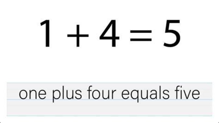 Equation including + sign over = sign