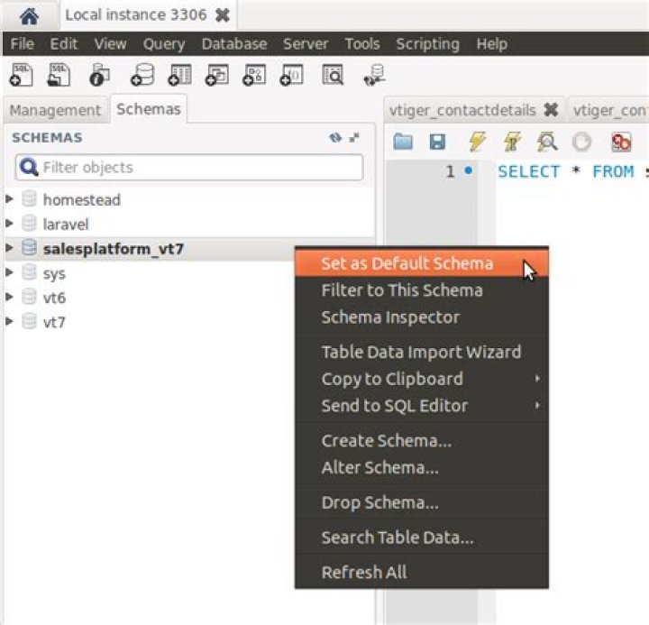 Error 1046 No database Selected, how to resolve?