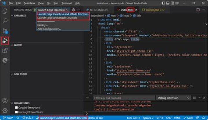 File launch.json