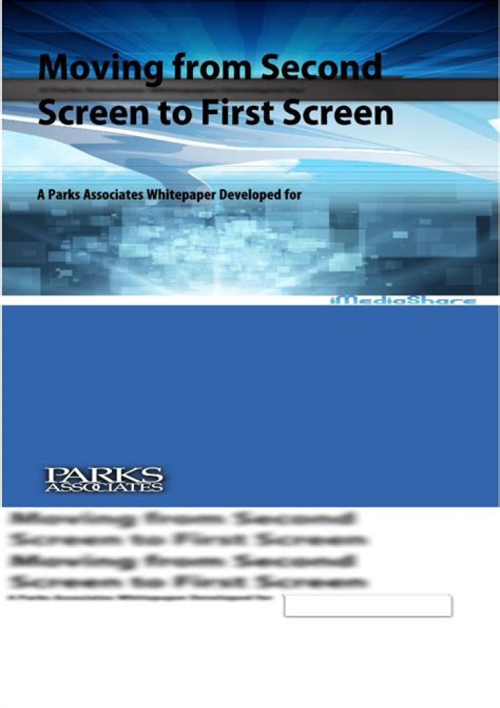 First screen