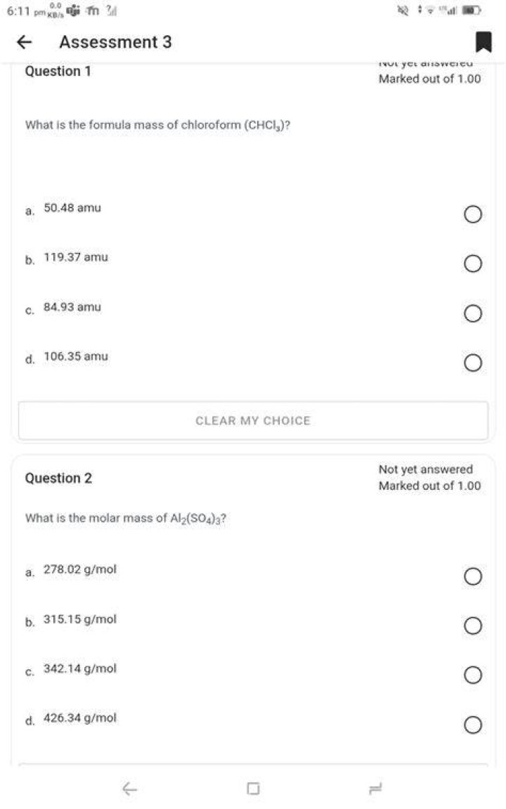 Formula in Question