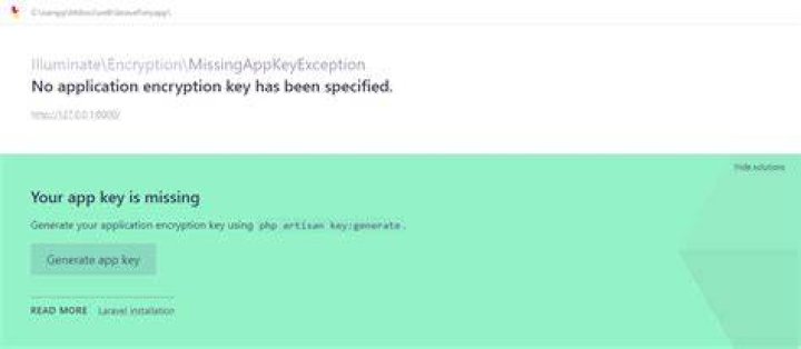 genrate app key