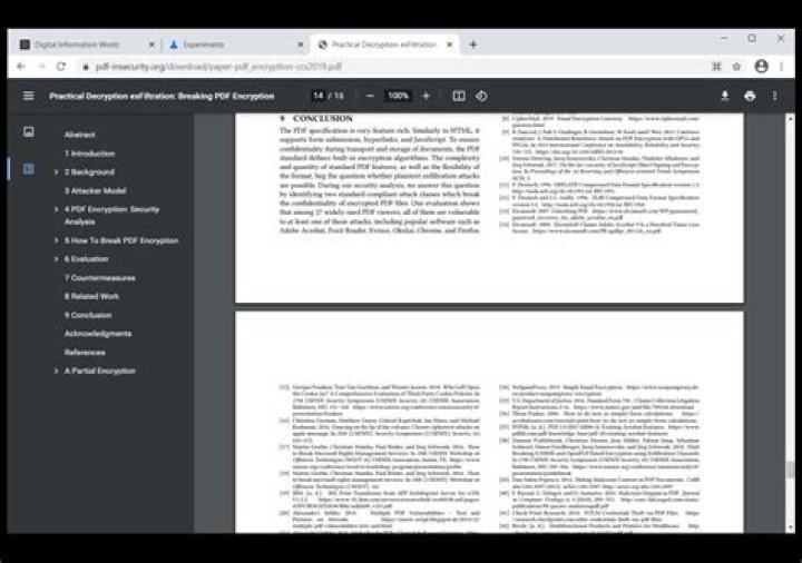 Google Chrome pdf viewer gives a nonsensical output