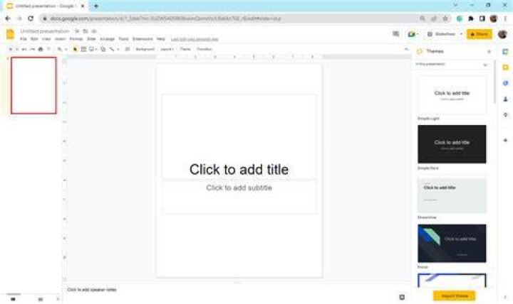 Google Slides setup