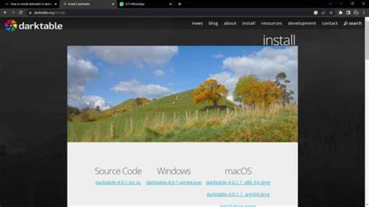 Install darktable