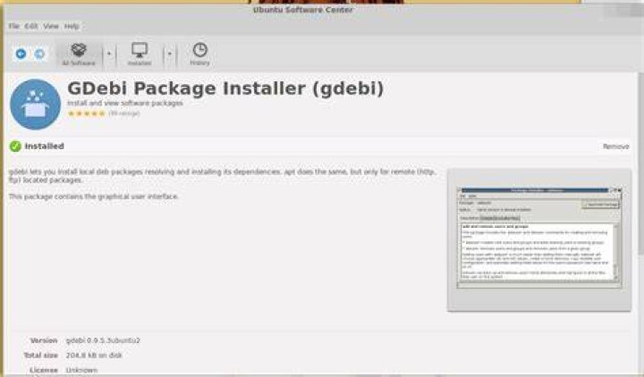 Install gdebi