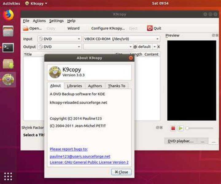 Install k9copy