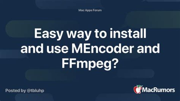 Install mencoder
