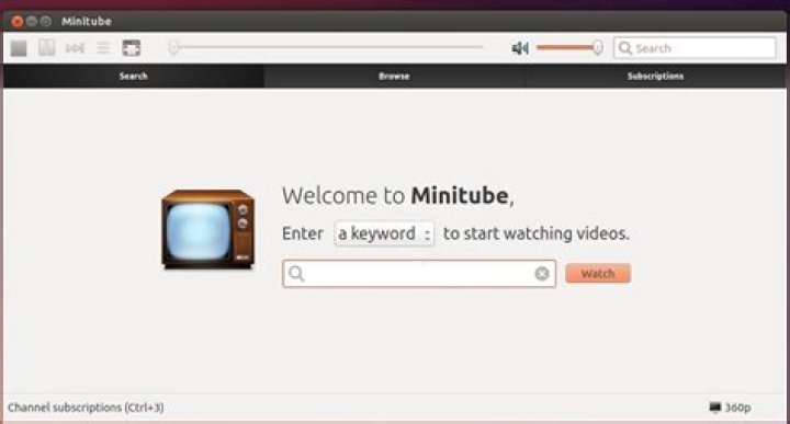 Install minitube