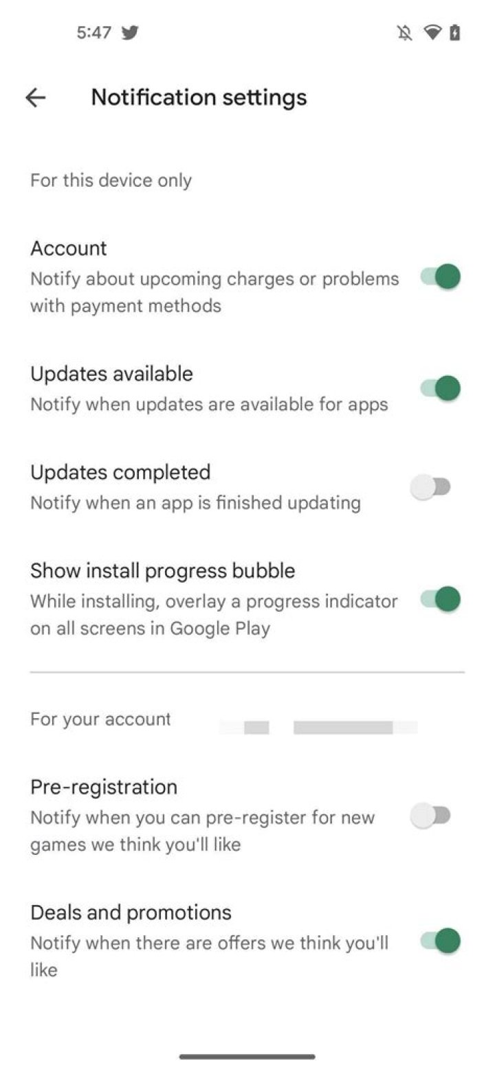 Install progress