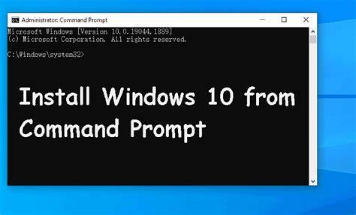 Install windows service from command prompt