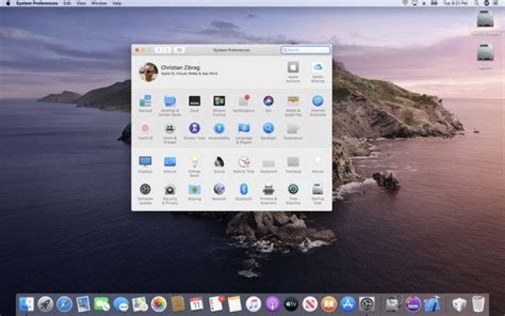 macOS Catalina System Preferences