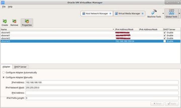Manual ip address assignment