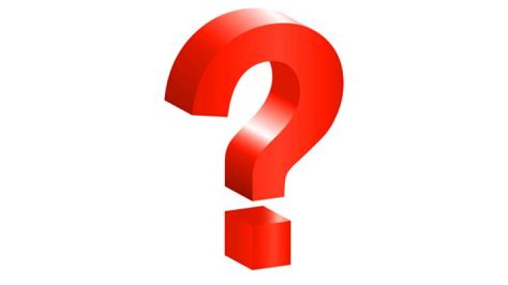menu showing question mark