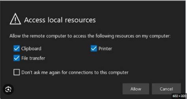 More local resources dialog