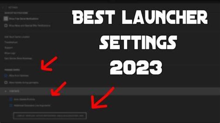 New launcher settings