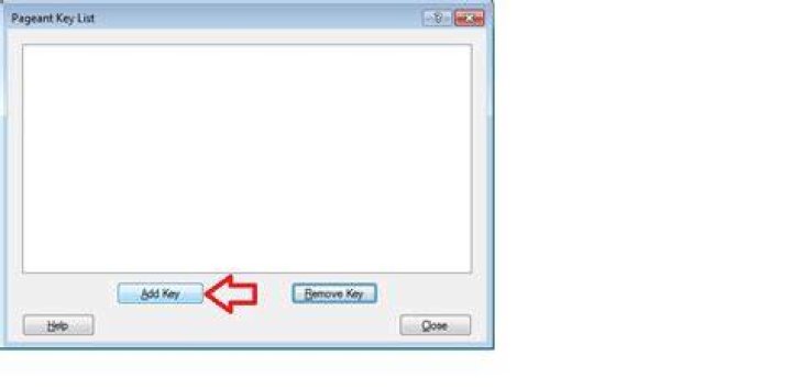 pagent keys dialog