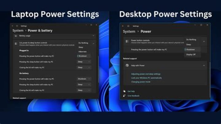 Power Setting dialog