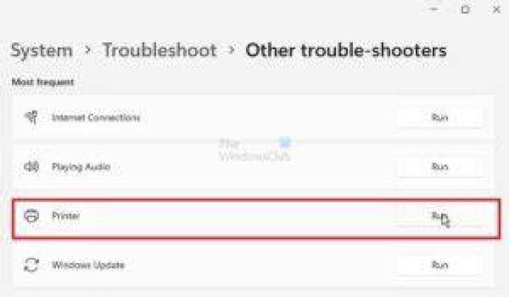 Printing Troubleshooter log