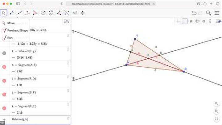 Problem setting in GeoGebra Discovery