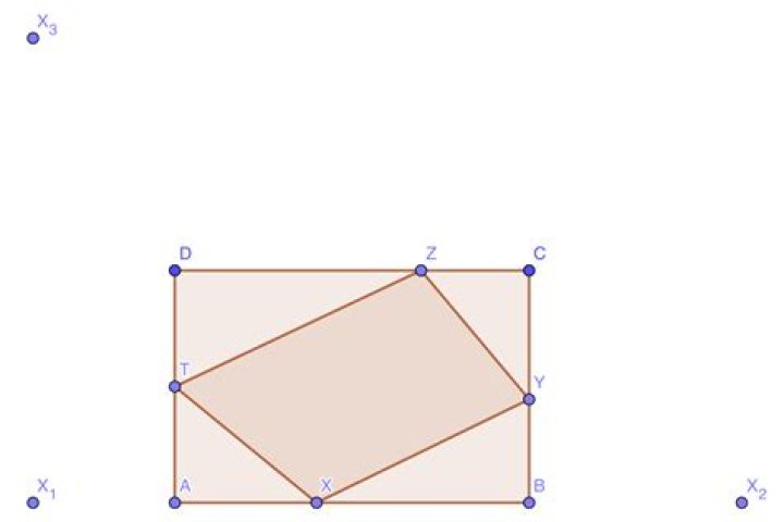 quadrilateral inscribed in a rectangle