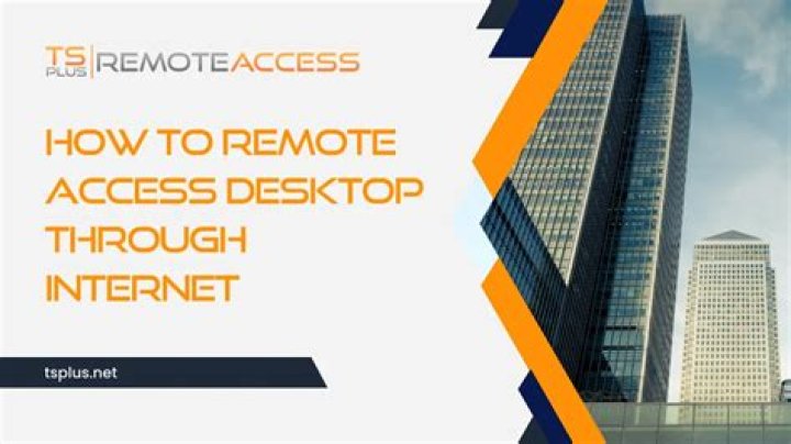 remote desktop access screen