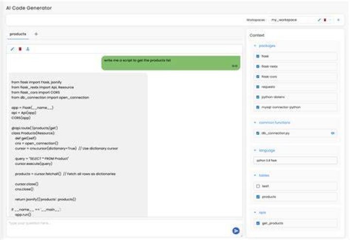 request code generation