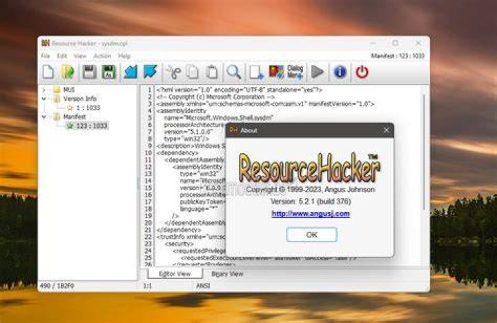 Resource Hacker MSSTYLES