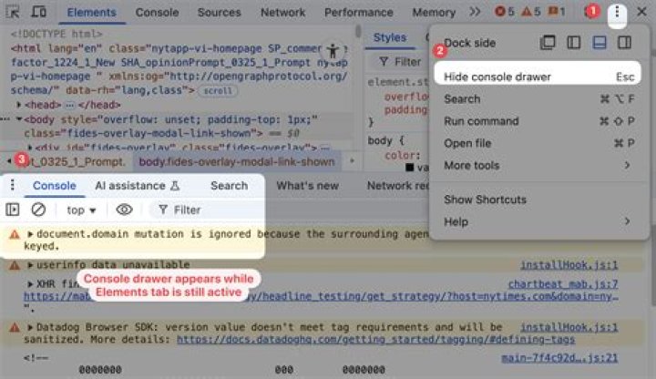 screenshot console chrome