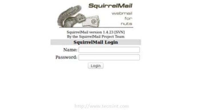 squirrelmail sscreenshot