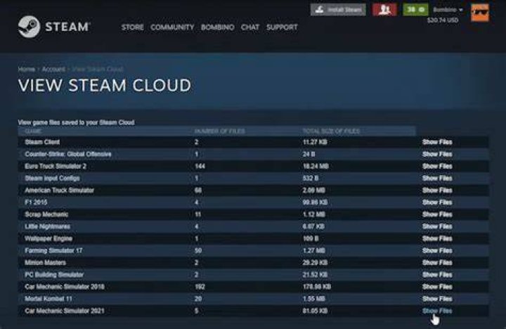 steam cloud