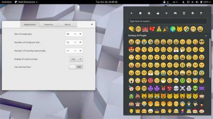 Ubuntu emoji picker