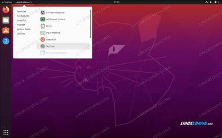 Ubuntu menu