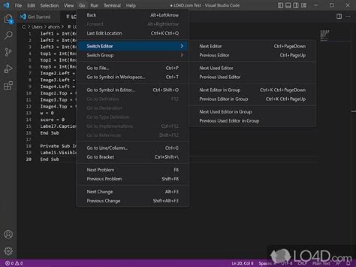 Visual Studio Code Screenshot