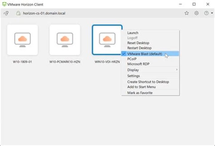 vmware horizon desktop file after edit with "Exec" line highlighted