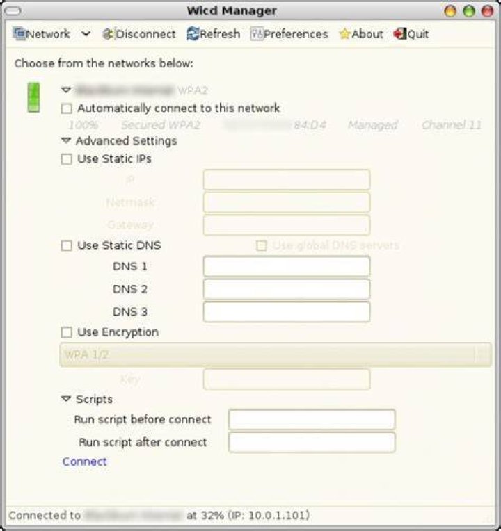 WICD Screenshot